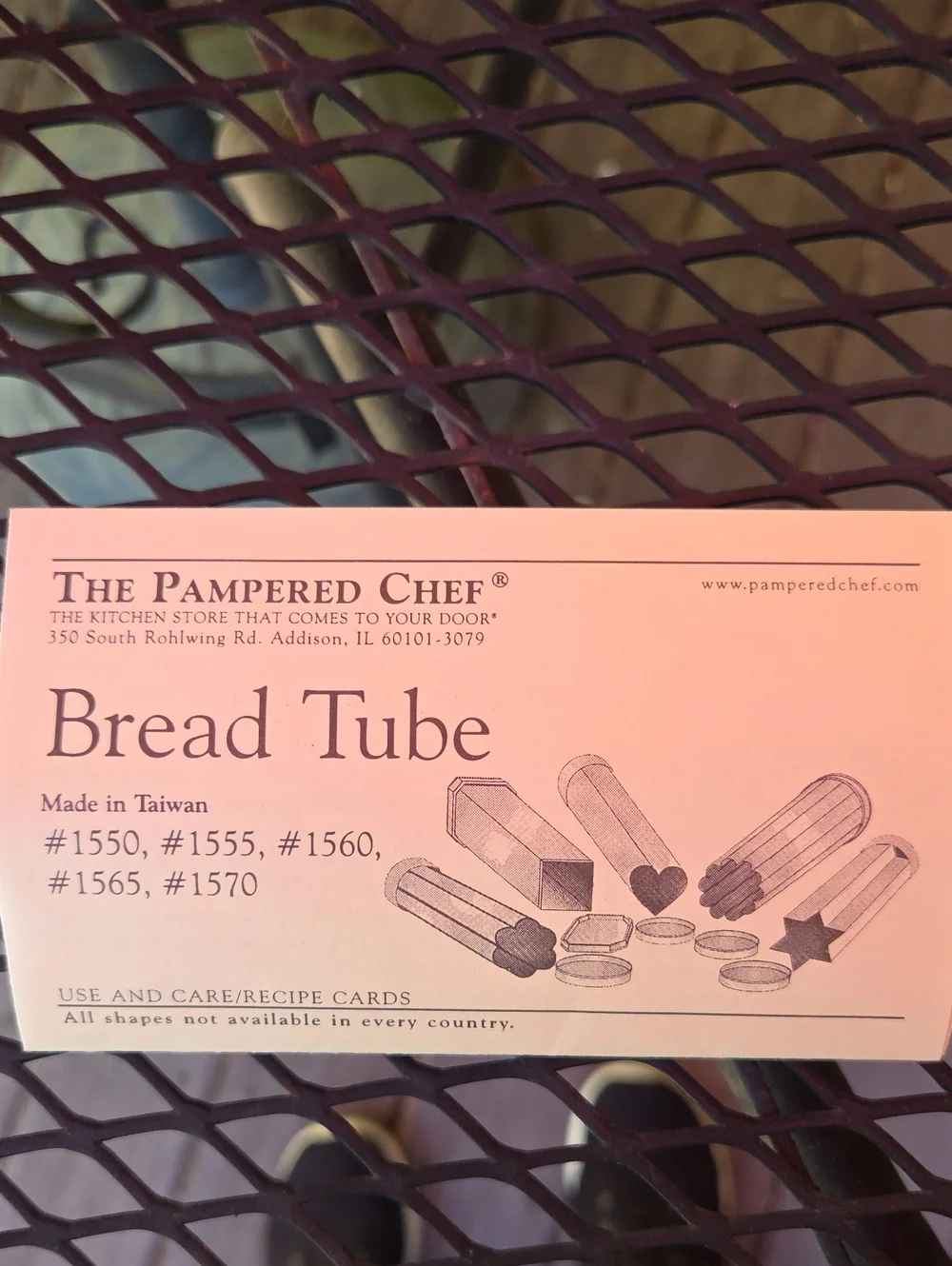 Pampered Chef Scalloped Bread Tube, NEW